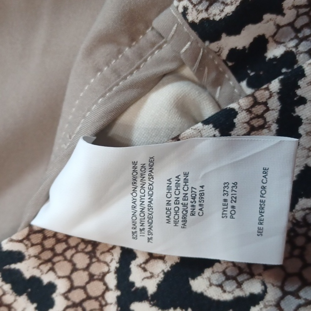 Cabi Python Double Breasted Blazer Women's Size 6 - image 6